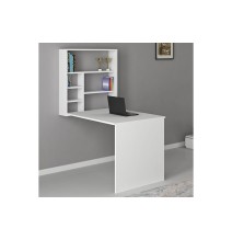 Escitorio - Mesa de trabajo plegable de pared blanco 63x90x154cm